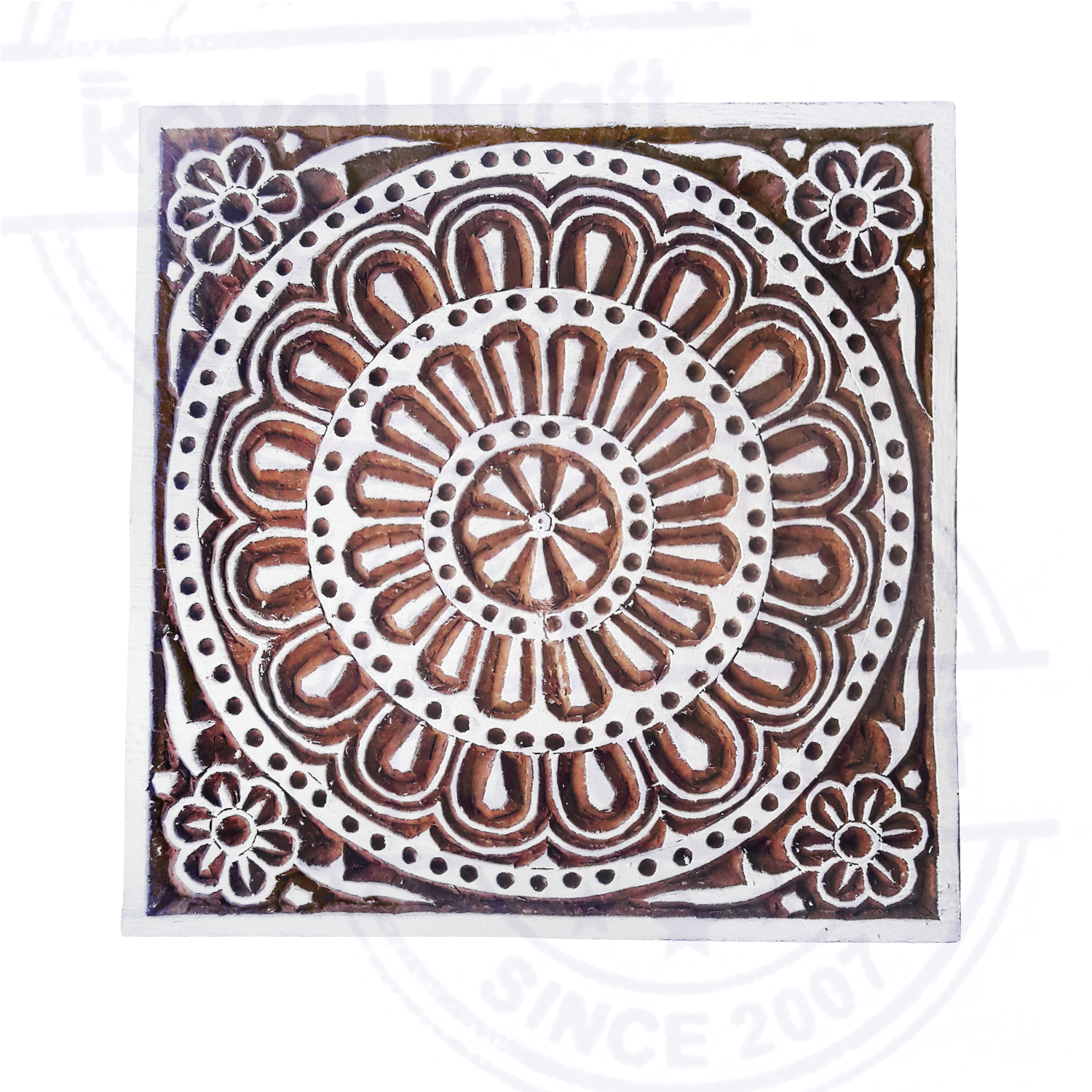 5 Inch Large Square Wooden Block Printing Stamps Core Material: Wood