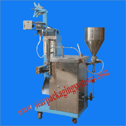 FSS Liquid Packing Machine - Stainless Steel, H 1650mm x W 850mm x L 750mm | Automatic, Heavy Duty, Rust Proof, Highly Efficient, 40-70 Pouch Per Minute Speed
