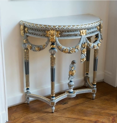 हस्तनिर्मित लकड़ी का कैनसोल टेबल