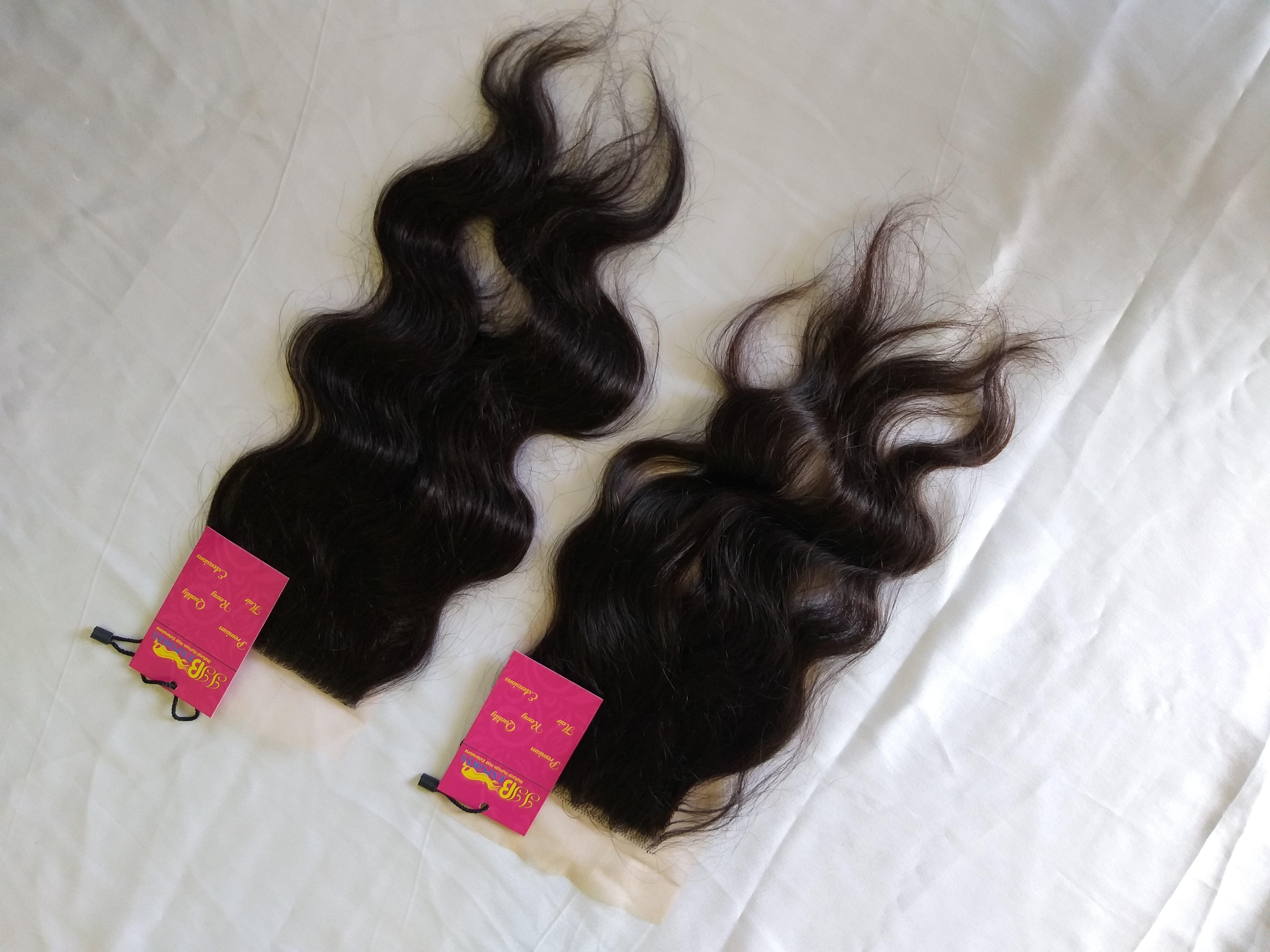 Natural Black Swiss Hd Thin Lace Closure Frontal With Baby Hair
