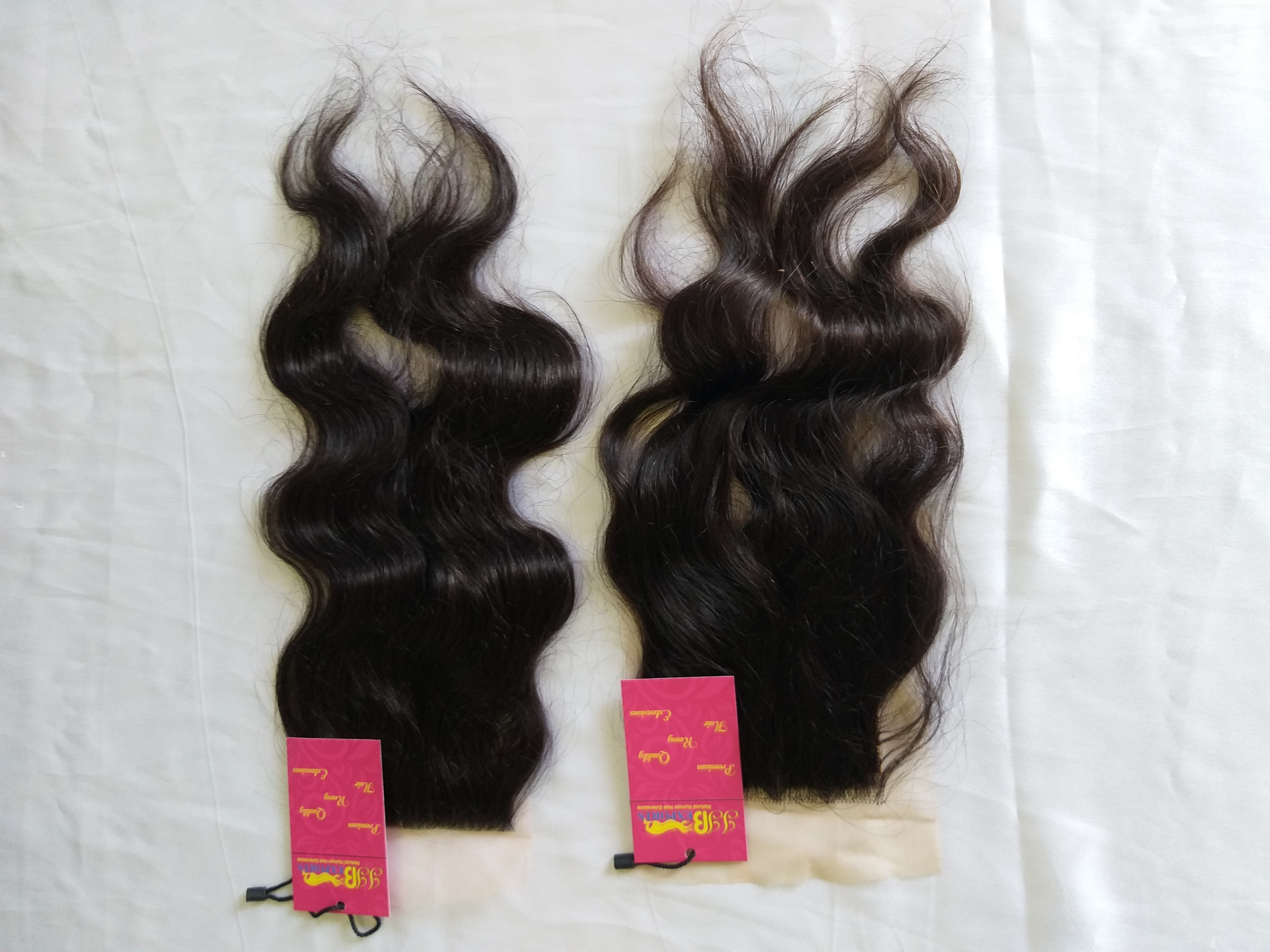 Natural Black Swiss Hd Thin Lace Closure Frontal With Baby Hair