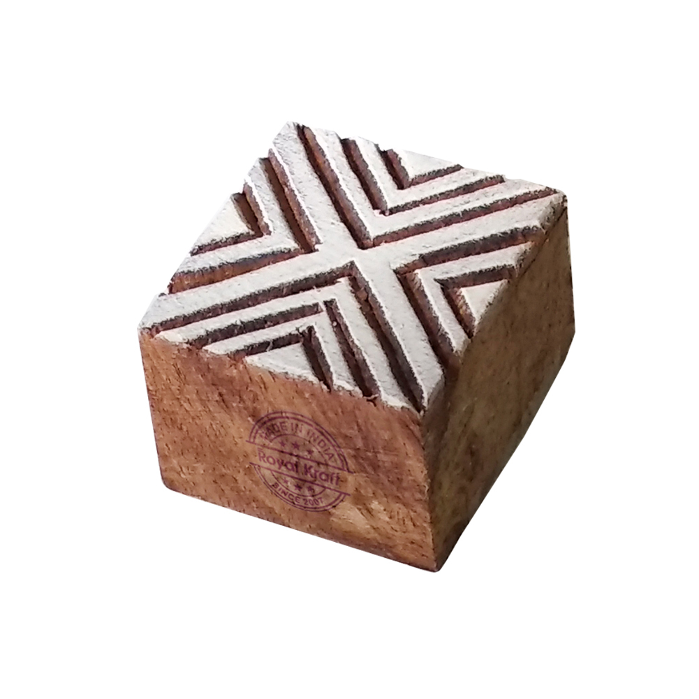 Small Square Wooden Block Printing Stamps Core Material: Wood
