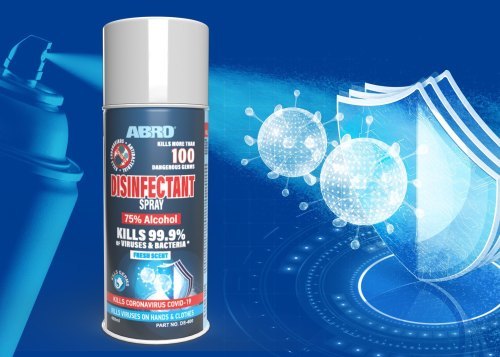 Disinfectant Spray - Alcohol-Based Formula | Effective Germicidal Action, Quick-Drying, Non-Toxic