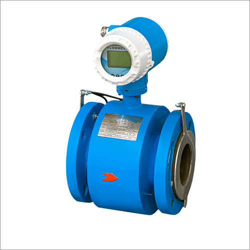 Electromagnetic Flow Meter - Stainless Steel, Digital Display, Blue | 4-20 mA Output, High Accuracy ±0.5%