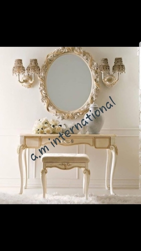 हस्तनिर्मित लकड़ी का एंटीक कंसोल टेबल