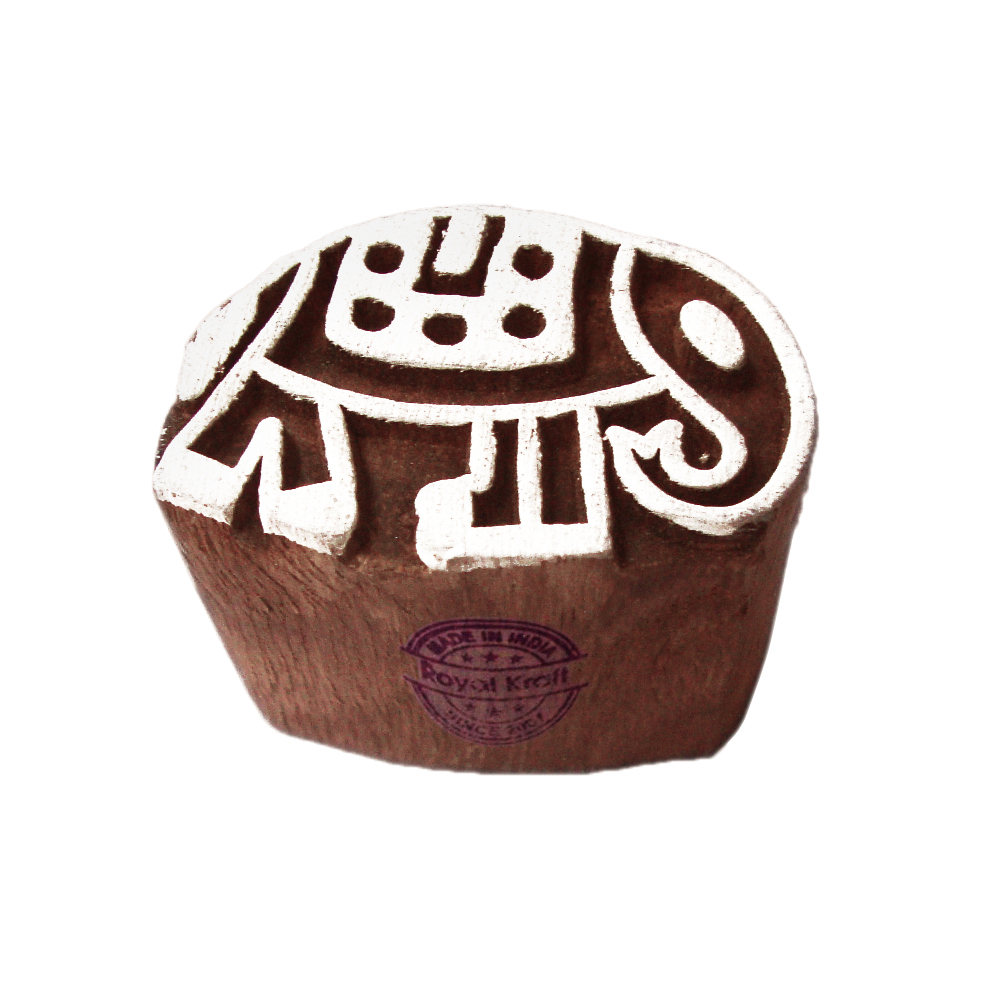 Small Tortoise Wooden Block Printing Stamps Core Material: Wood