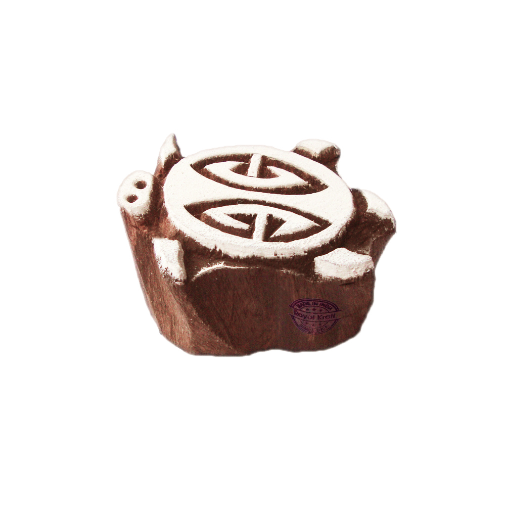 Small Tortoise Wooden Block Printing Stamps Core Material: Wood