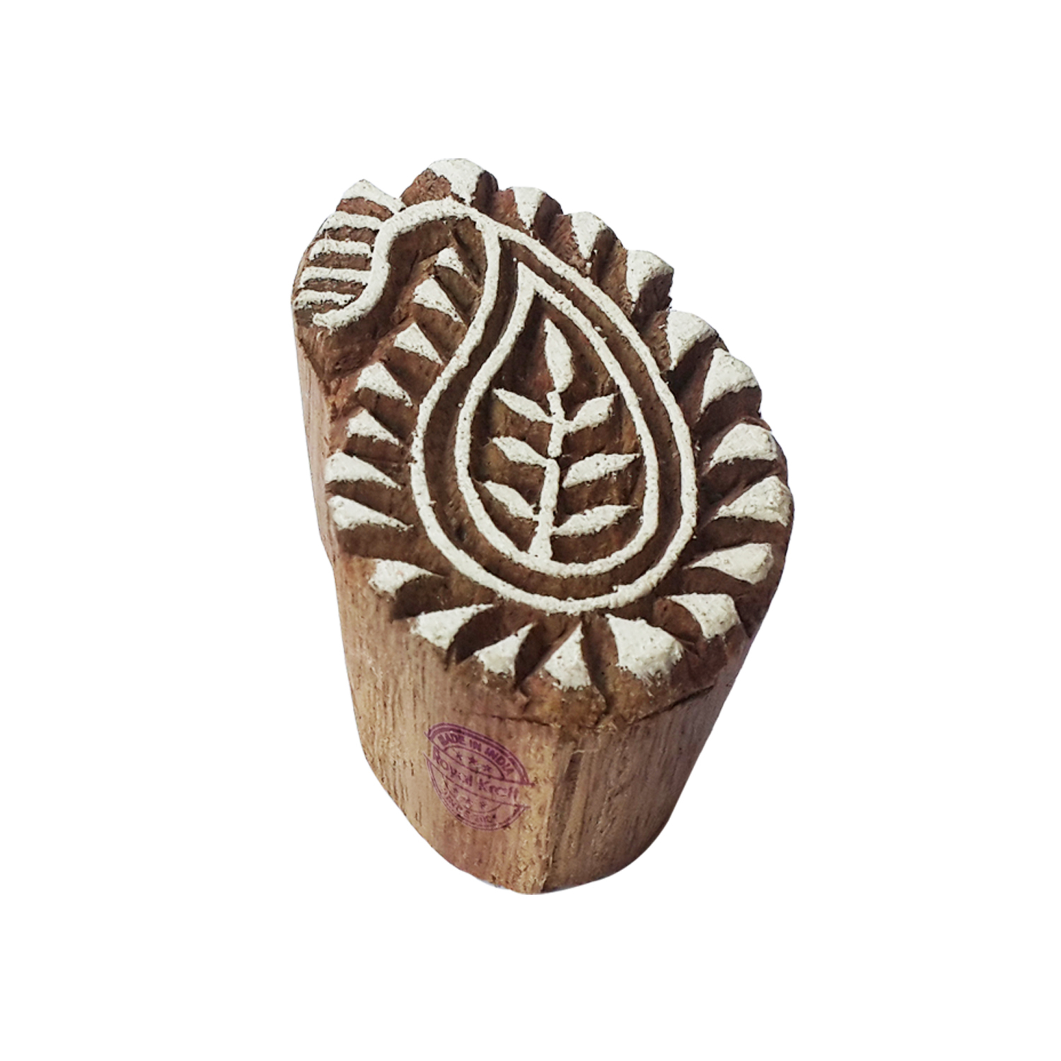 Small Paisley Wooden Block Printing Stamps Core Material: Wood
