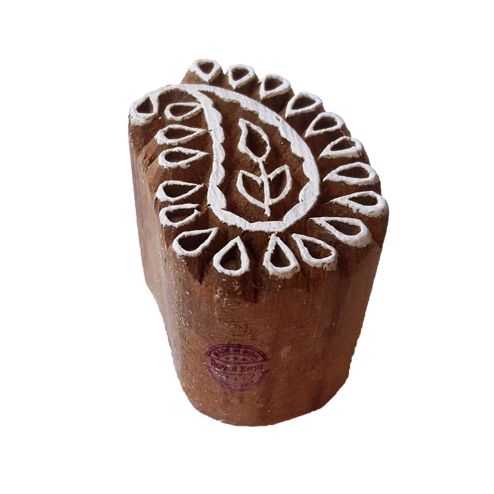Small Paisley Wooden Block Printing Stamps Core Material: Wood