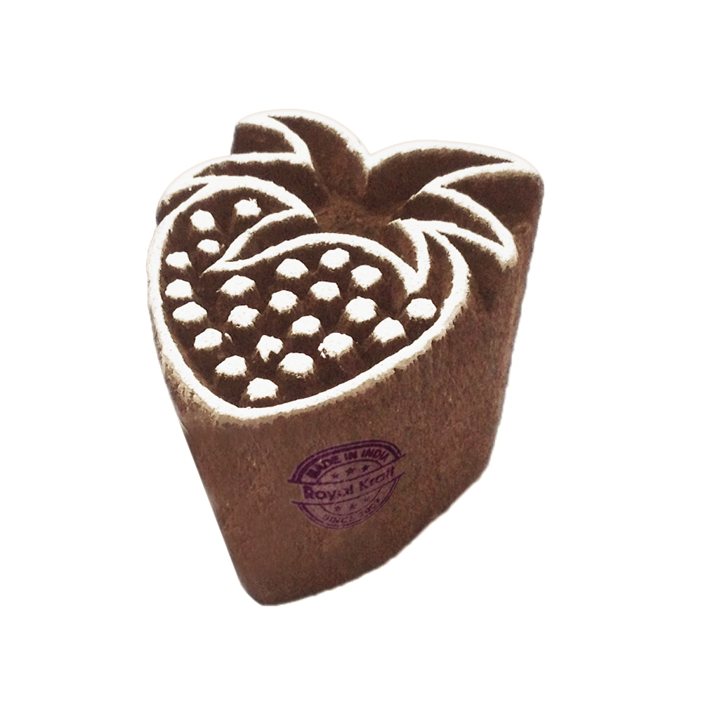 Small Fruit Wooden Block Printing Stamps Core Material: Wood