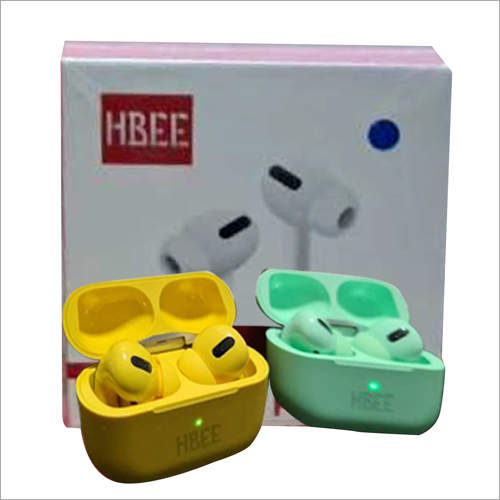 Yellow and Green Bluetooth Earpods