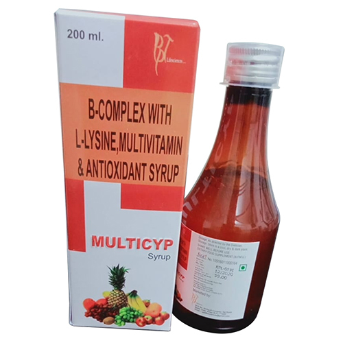B-Complex with L-Lysine, Multivitamin & Antioxidant Syrup