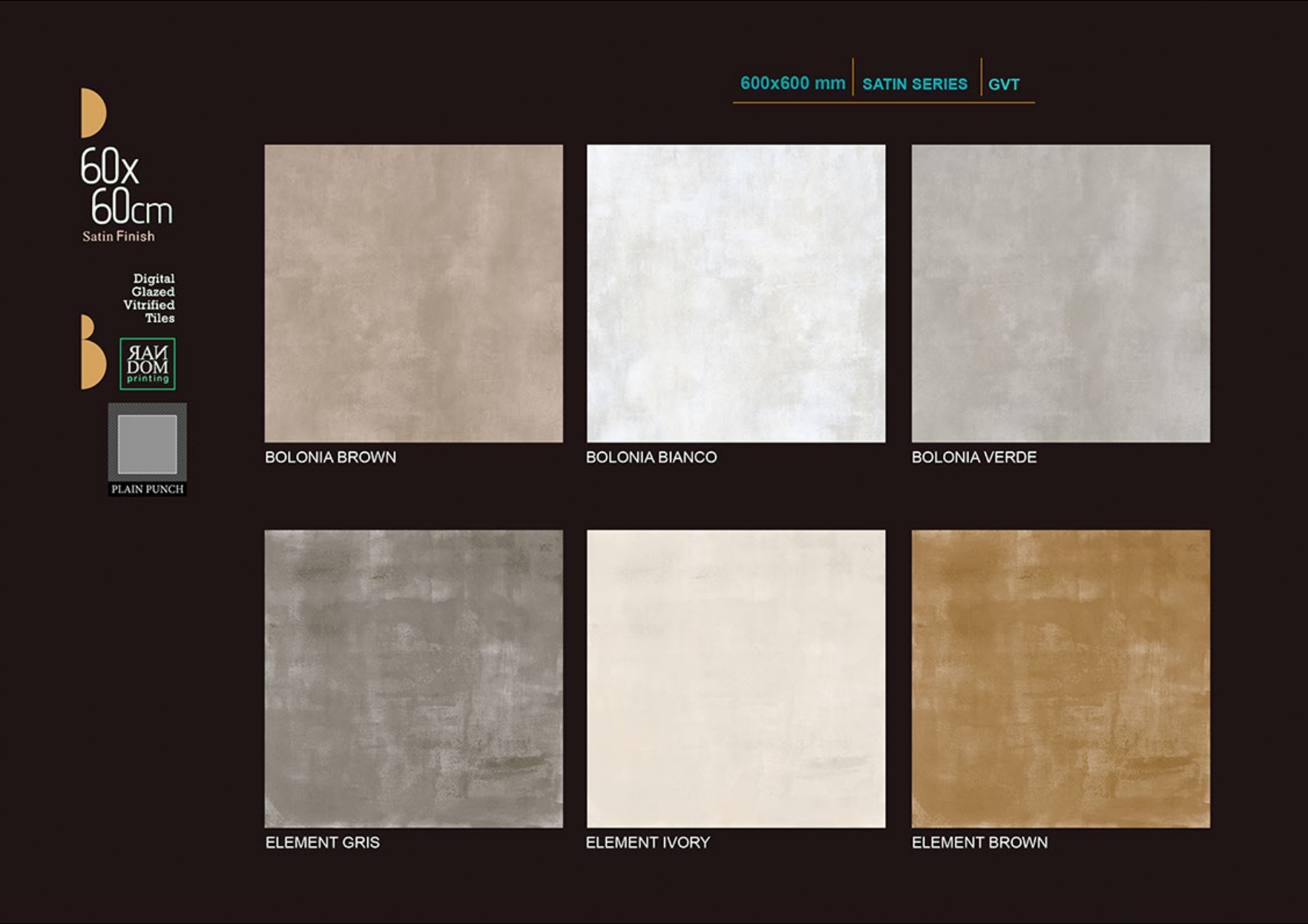 Grays Satin Finish Porcelain Floor Tiles