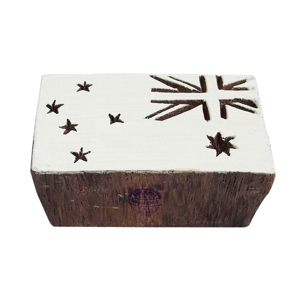 Uk Flag Wooden Block Printing Stamps Core Material: Wood