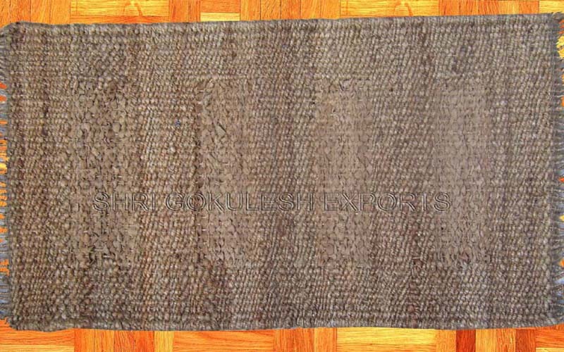 Handmade Natural Hemp Rugs For Home Floor Decoration Back Material: Woven Back