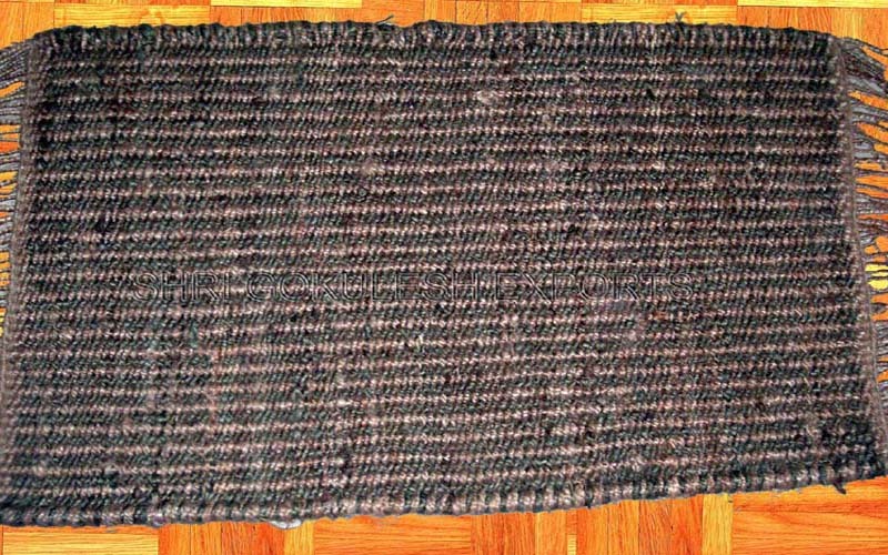 Handmade Natural Hemp Rugs For Home Floor Decoration Back Material: Woven Back