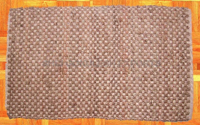 Handmade Natural Hemp Rugs For Home Floor Decoration Back Material: Woven Back