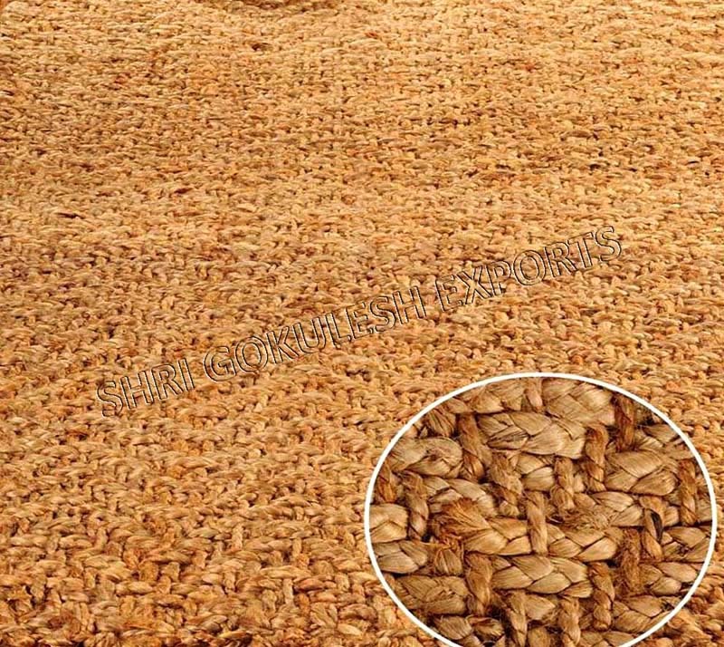 Handmade Designer Hemp Jute Rugs Floor Decorative Carpets Back Material: Woven Back