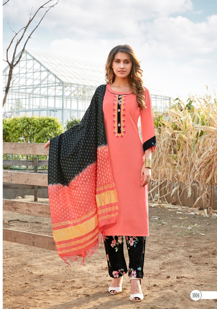 Dry Cleaning Radhika Premium Rayon Kurtis With Dupatta