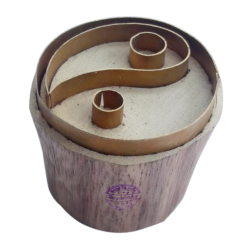 Round Wooden Block Printing Stamps Core Material: Wood Brass