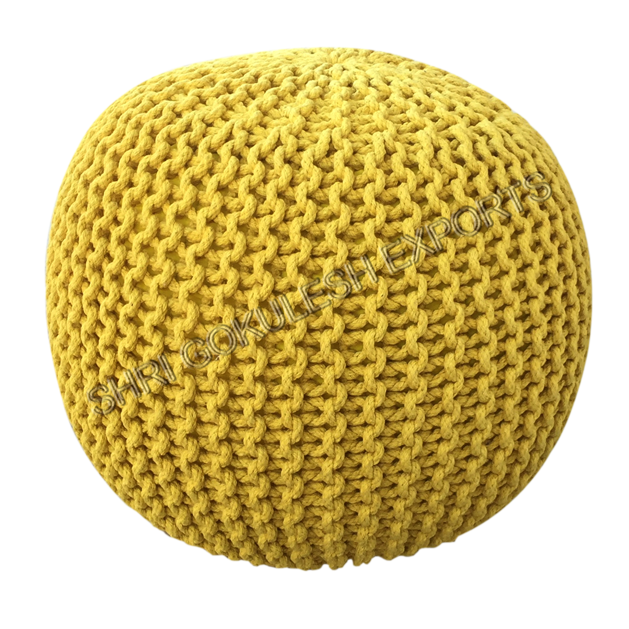 Handmade Knitted Poufs Application: Indoor Outdoor