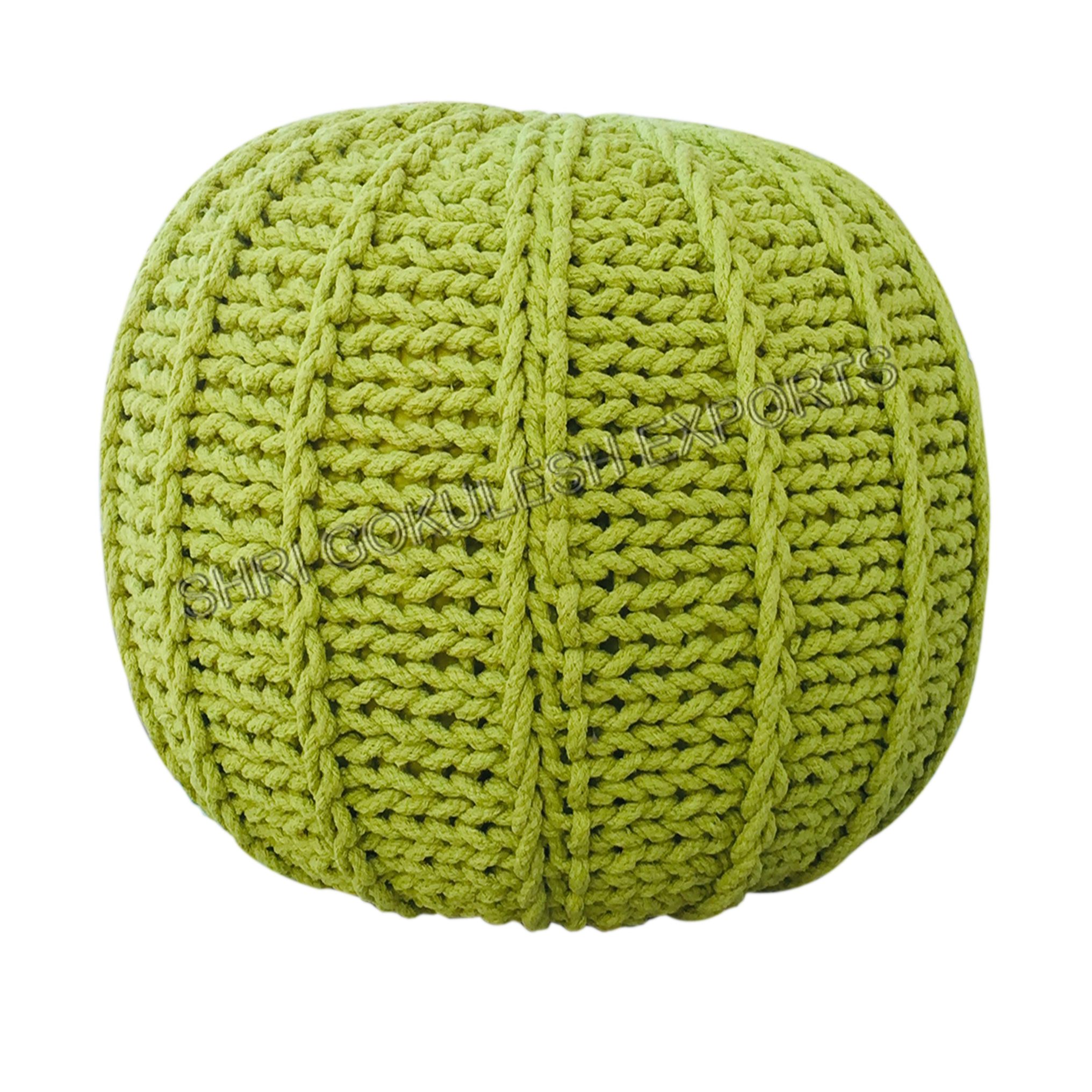 Handmade Knitted Poufs Application: Indoor Outdoor