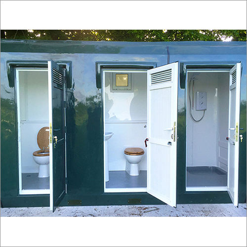 व्हाइट मॉड्यूलर पोर्टेबल टॉयलेट और एब्लुशन