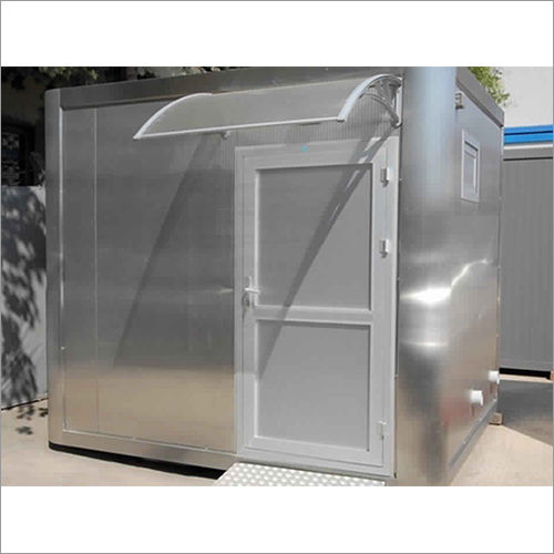 White Acp Security Portable Cabin