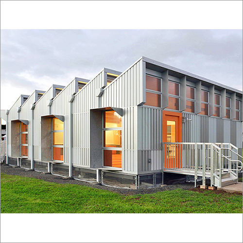 MS Modular Portable School - Steel Frame Design, Grey Finish | Durable for Office Use, Efficient Manufacturing