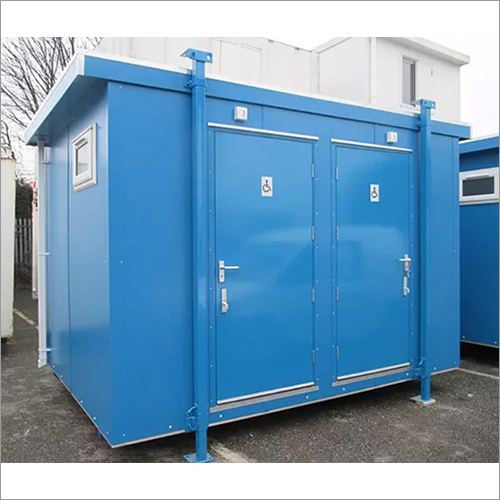 Blue Prefabricated Portable Toilet And Ablution