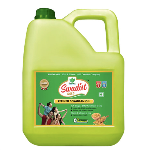 15 Ltr Tin Soyabean Oil - Organic, Refined, 15 Liters | Versatile Cooking Oil, Rich in Omega-3 Fatty Acids, Supports Heart and Bone Health