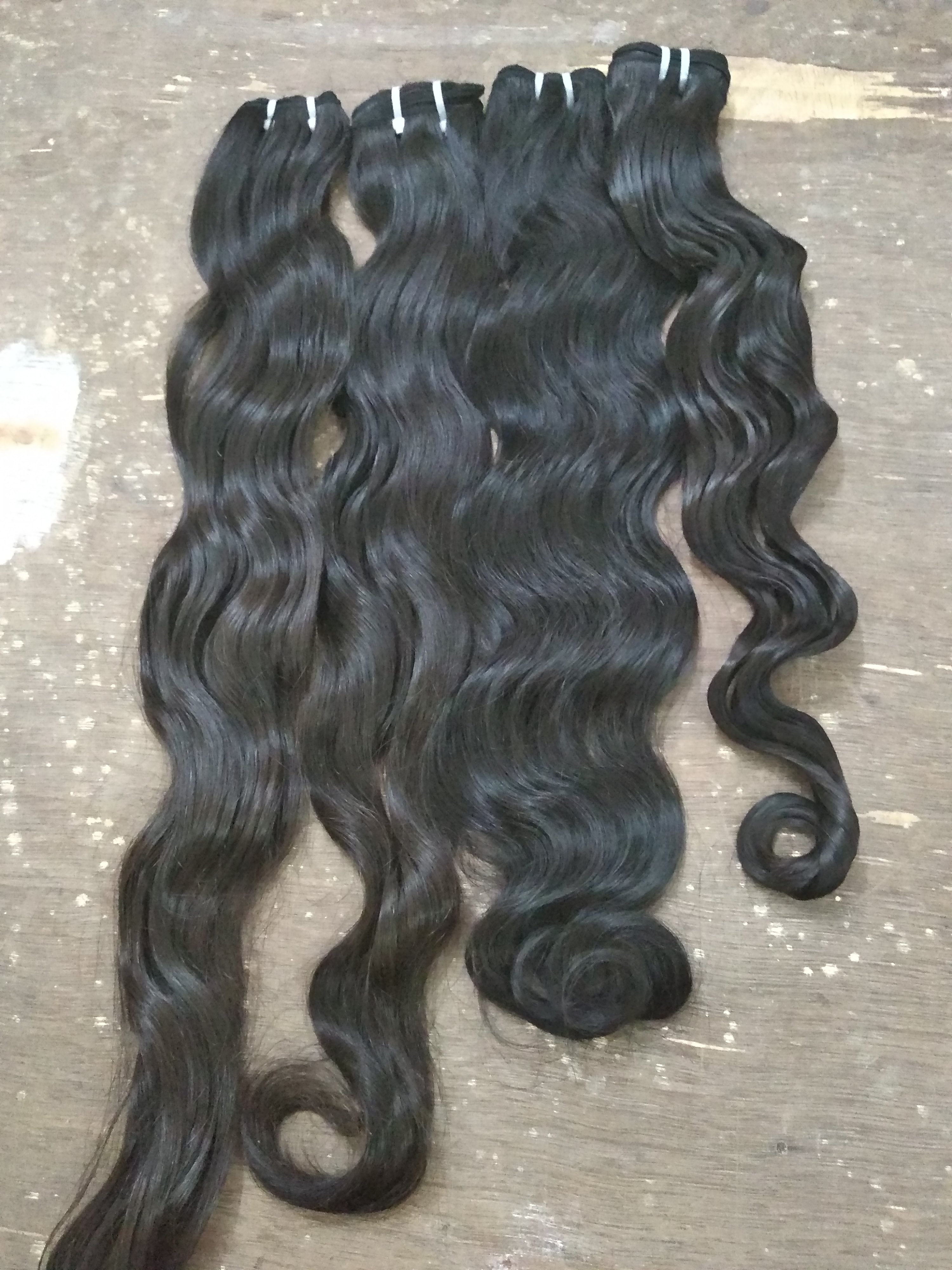 Natural Brown Indian Virgin Body Wavy Human Hair