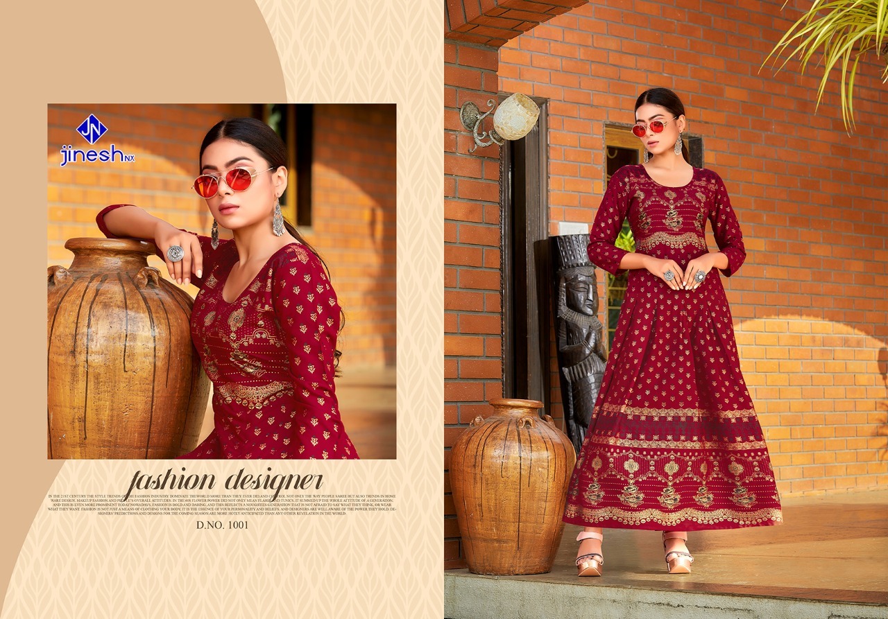 Dry Cleaning Aasma Vol-1 Rayon With Foil Print Kurtis