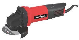 रेड एंड ब्लैक पॉवरबिल्ट एंगल ग्राइंडर 5" Pbt-Ag5-1100