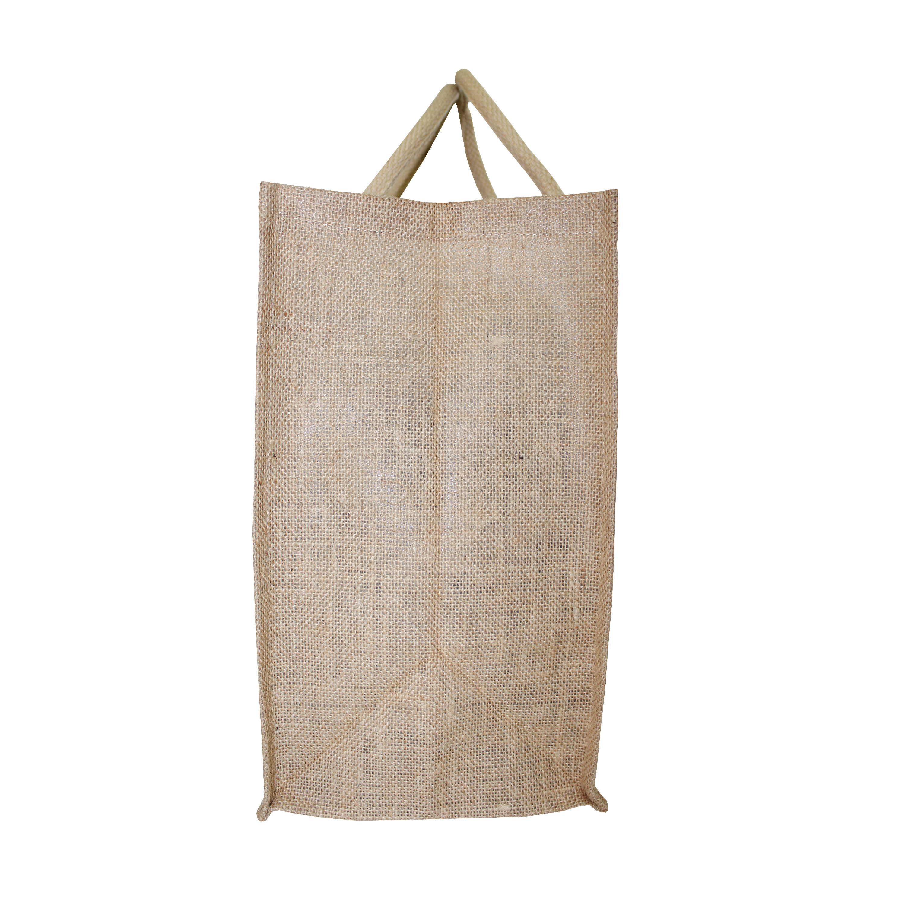 Pp Laminated Jute Shopping Bag - 36x43x18 Cm With Padded Rope Handle | Re-useable, Eco-friendly, Customized Color Options