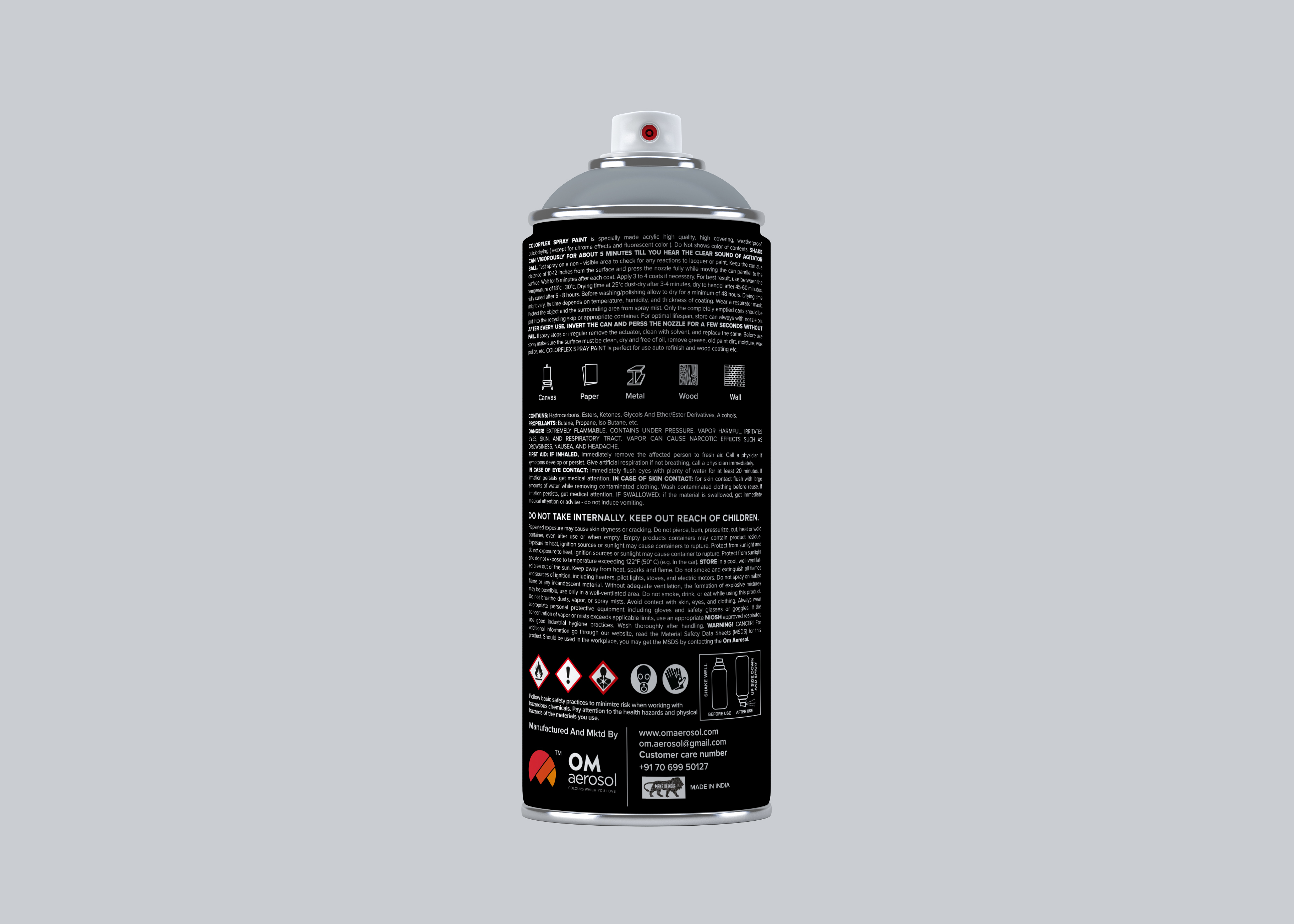 Colorflex Muunshell Grey Spray Paint