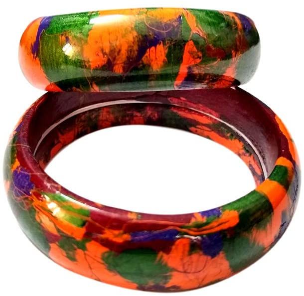Yuktha Eternals Kashmiri Kada With Multicolor Bangles Age Group: Adults