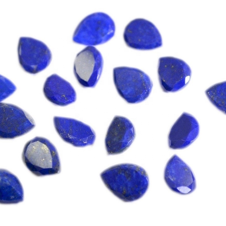 4x6mm Lapis Lazuli Faceted Pear Loose Gemstones Grade: Aaa