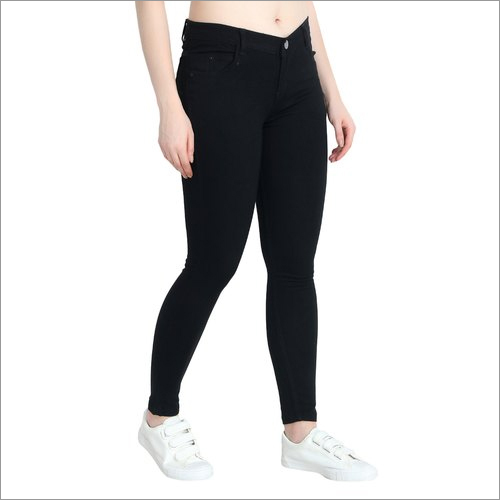 Washable Zxn Clothing Ladies Premium Stretchable Slim Fit Black Denim Jeans