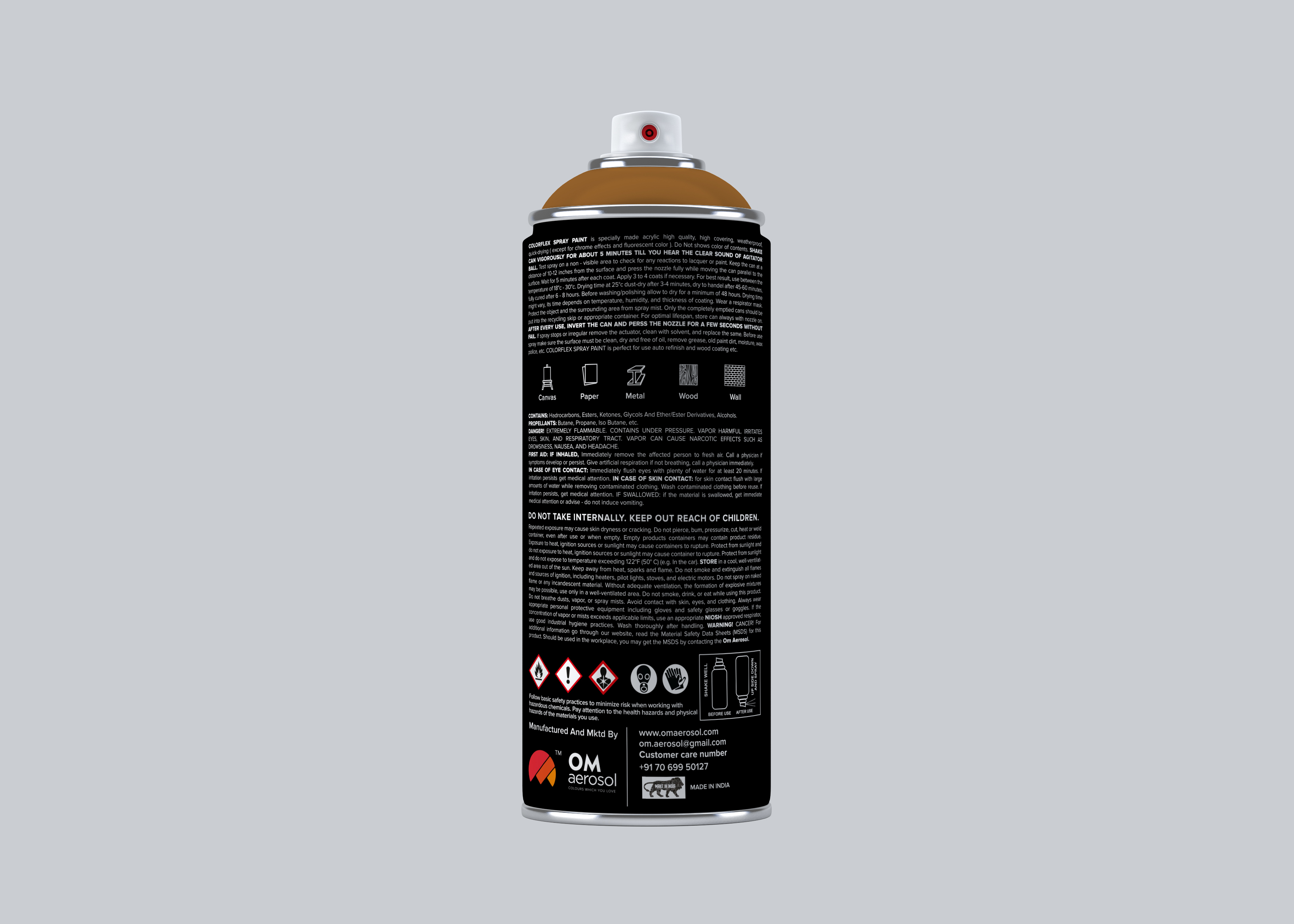 Colorflex Golden Brown Spray Paint