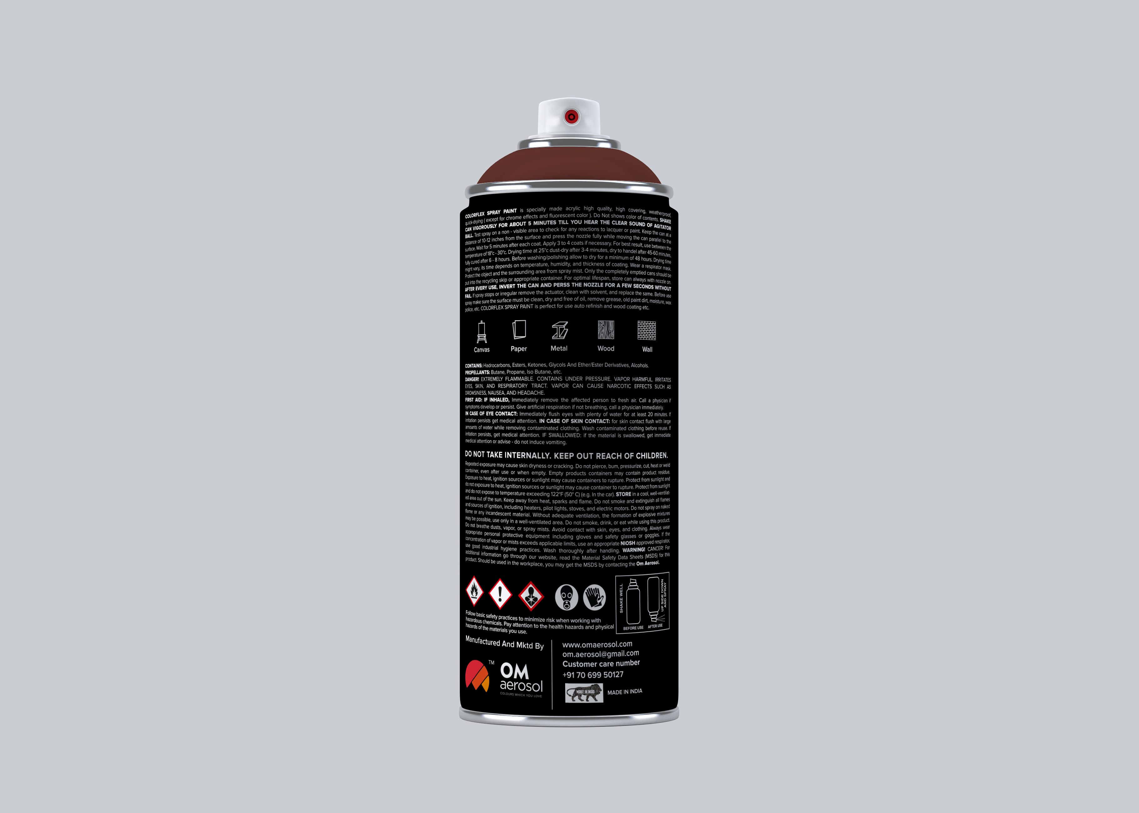 Colorflex Red Brown Spray Paint