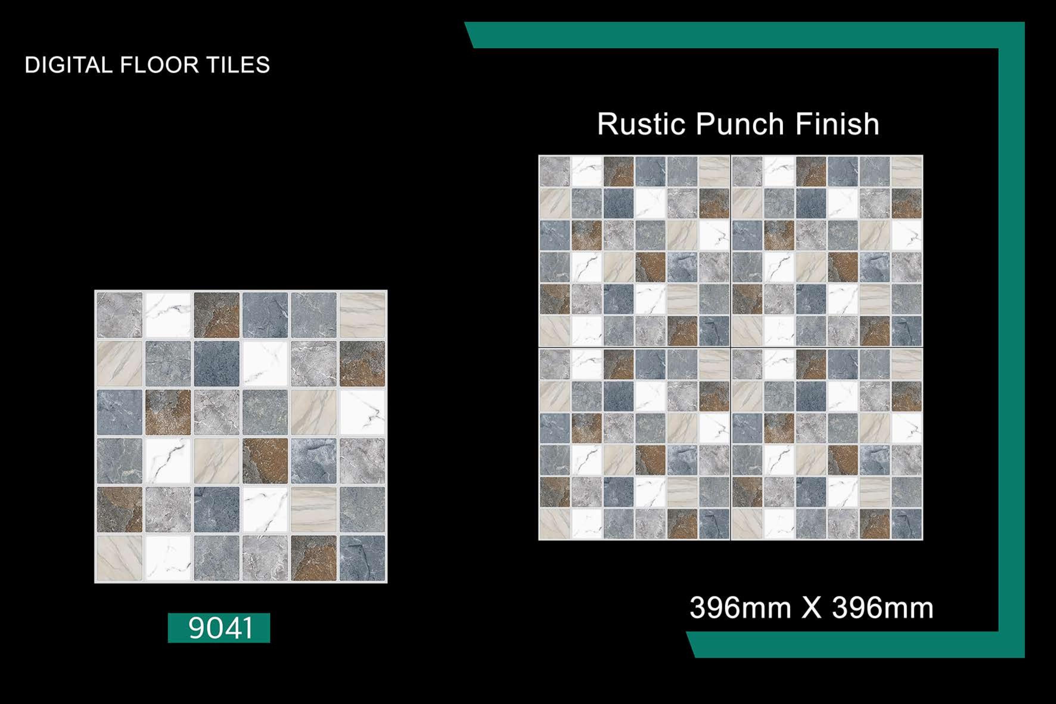 40x40 Vitrified Floor Tiles - Color: Multicolor