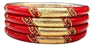 Yuktha Jaipur Handmade Multi-Design With Stone Work Bangles Age Group: Adults