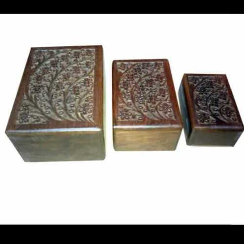 wooden urns boxes