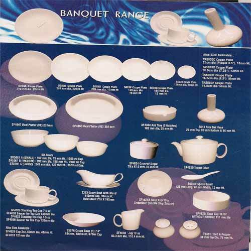 Bone China Crockery - Malabar Range