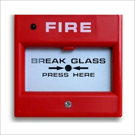 Manual Call Point - Plastic Construction, Red Color | DC 24V Power Supply, 1-Year Warranty, Industry Use