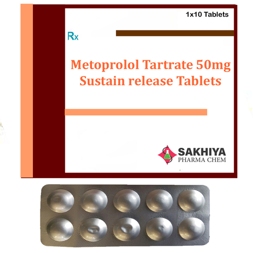 Metoprolol Tartrate 50Mg Sr Tablets General Medicines