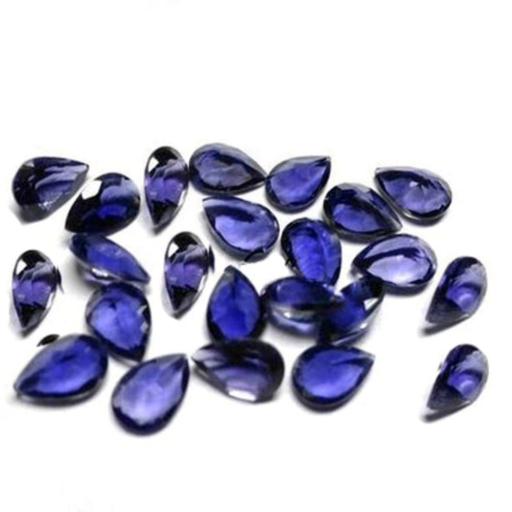 3x5mm Iolite Faceted Pear Loose Gemstones Grade: Aaa