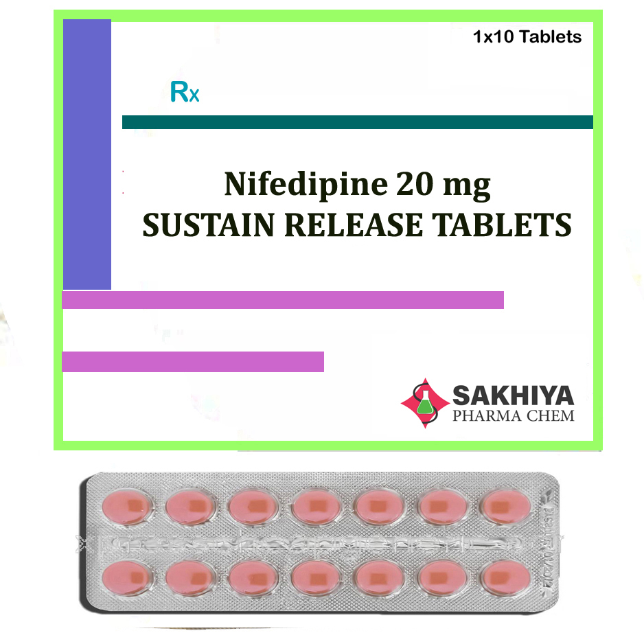 Nifedipine 20mg Sustain Release Tablets General Medicines