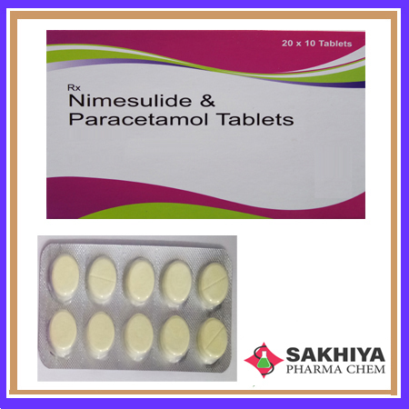 Nimesulide Paracetamol Tablets - 2 Tablets/Day, General Medicines for Osteoarthritis, Pain & Fever Relief | Suitable for All, Room Temperature Storage